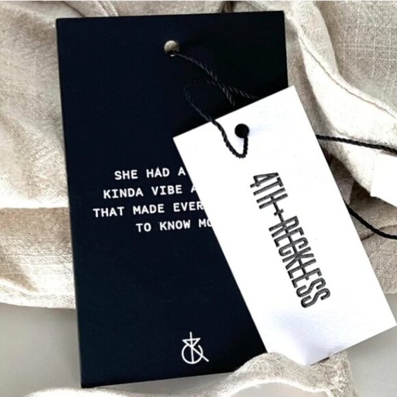 4th & Reckless Women's Linen Cami Strap Top - 12 - Picture 6 of 7